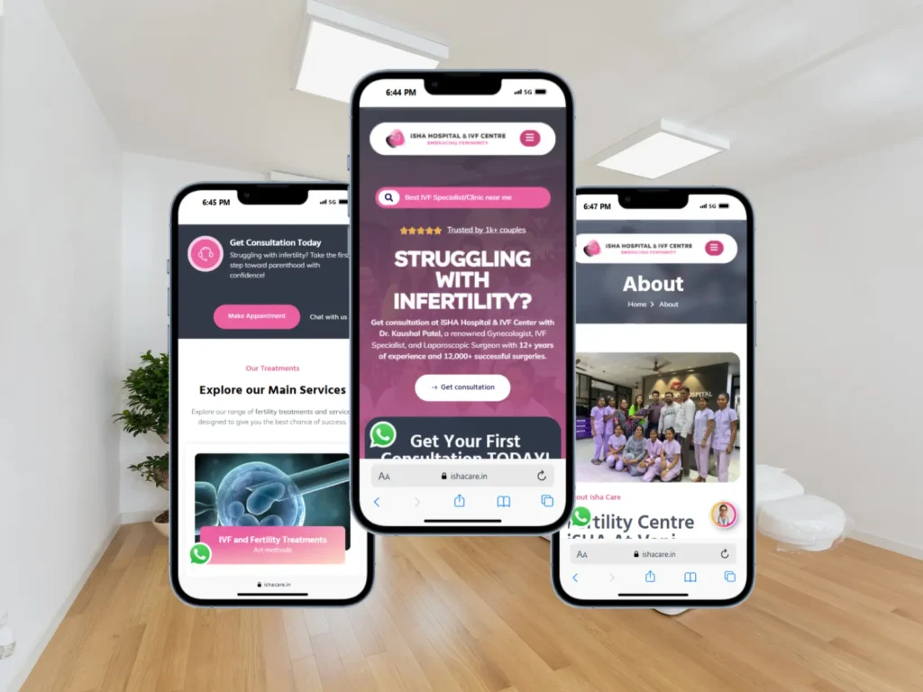 Medical Website Design in El Paso | 11 Days Launch in $500 1 Mockup of Medical Website Design in El Paso for Clinics