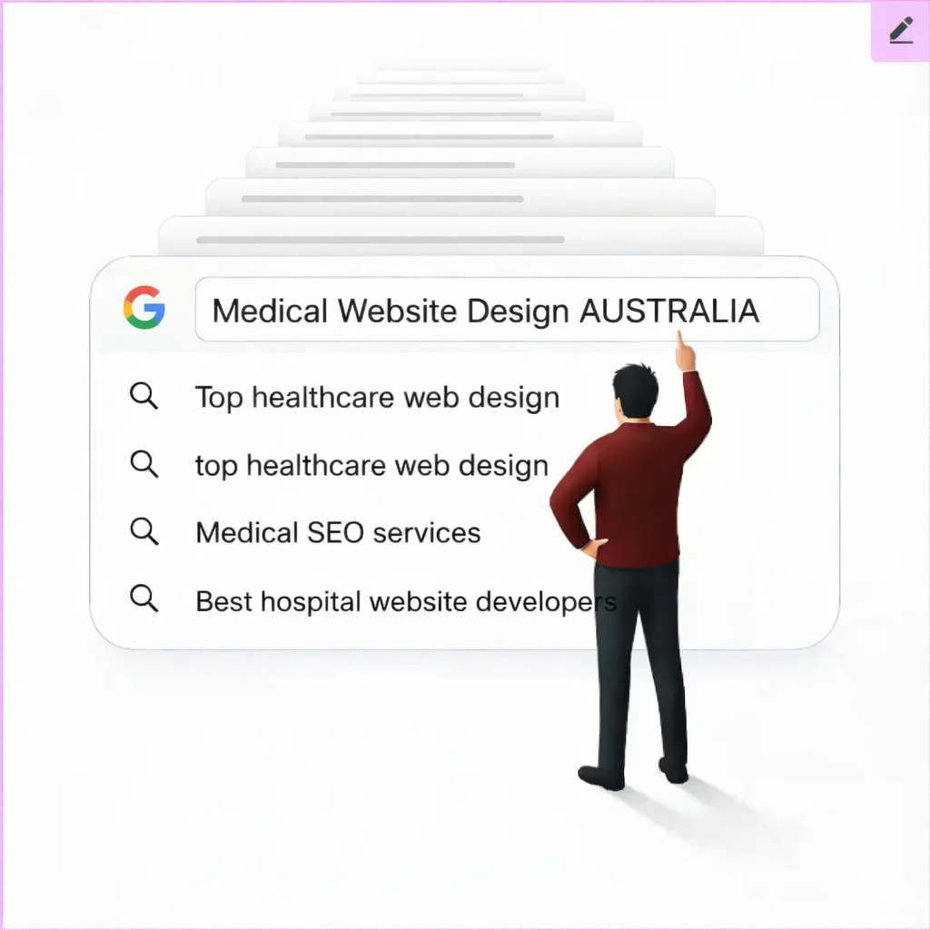 Medical Website Design Agency in Australia showing healthcare website SEO and design services