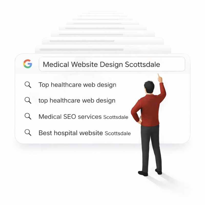 Medical web design agency in Scottsdale helping healthcare clinics rank on Google through professional website design and SEO services