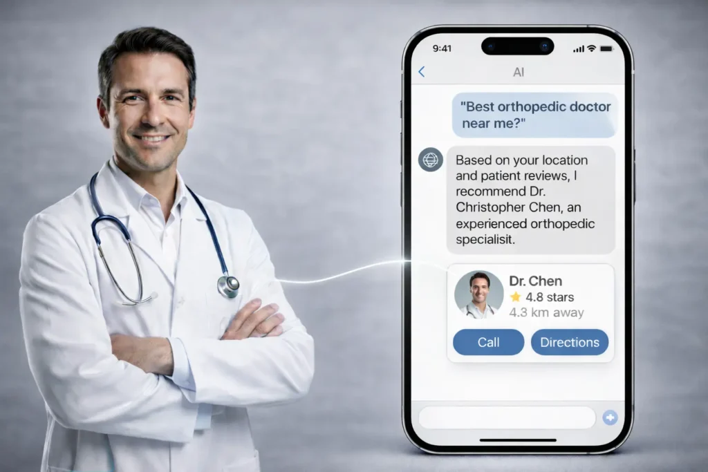 See how AI optimization for doctors helps practices appear in AI-powered search results and attract more patients through smart recommendations.