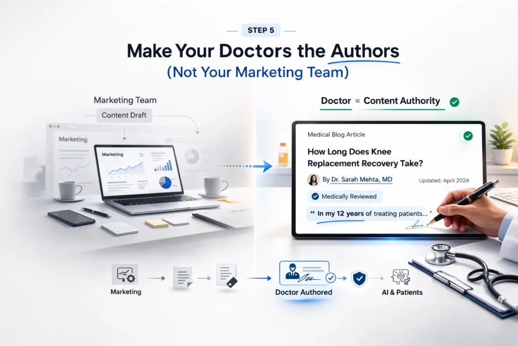 Step 5 Make Your Doctors the Authors (Not Your Marketing Team)