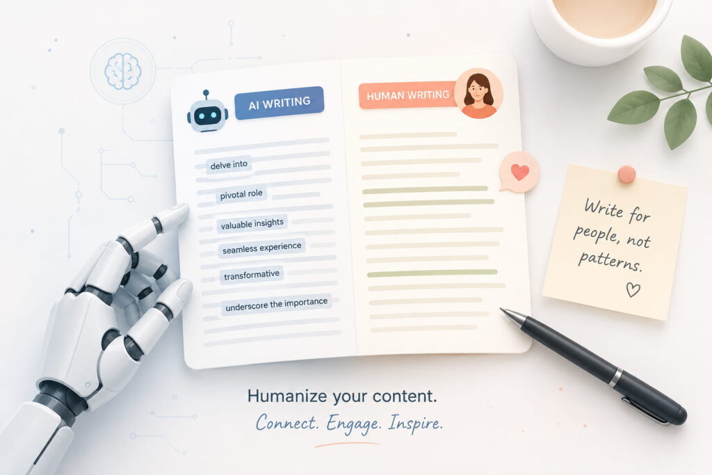 How to Humanize AI-Generated Content 100+ Words to Avoid