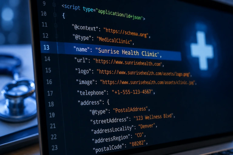 Think of JSON-LD as Your Clinic's ID Card for Google