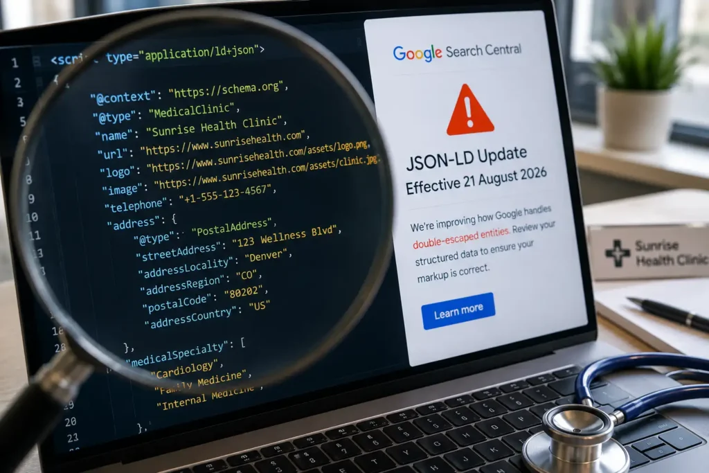 Why Doctors Can't Ignore Google's 2026 JSON-LD Update A Healthcare SEO Wake-Up Call