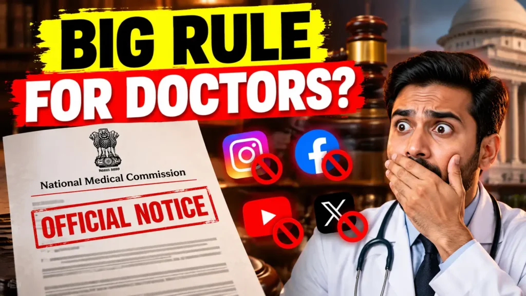 NMC new social media guidelines for doctors in India 2026